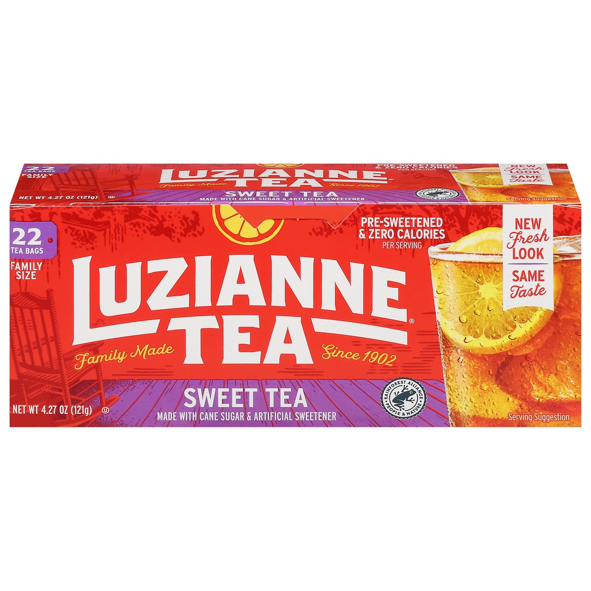 slide 1 of 14, Luzianne Sweet Tea Family Size 22 Tea Bags, 22 ct