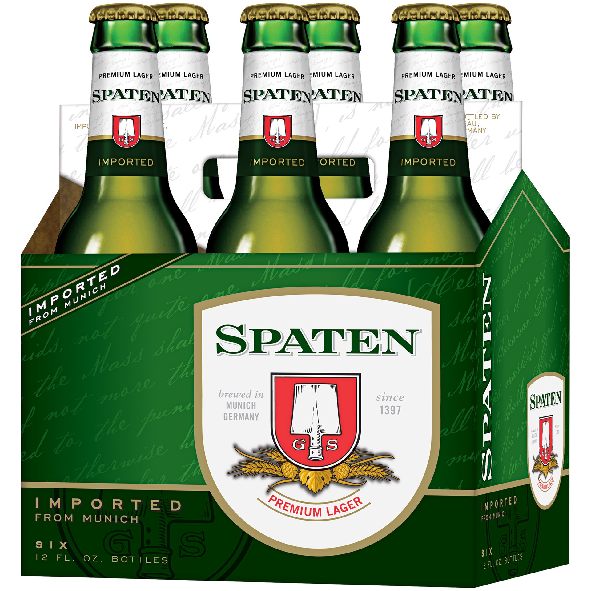 slide 3 of 3, Spaten Premium Pilsner, 6 Pack 12 FL OZ Bottles, 6 ct; 12 oz