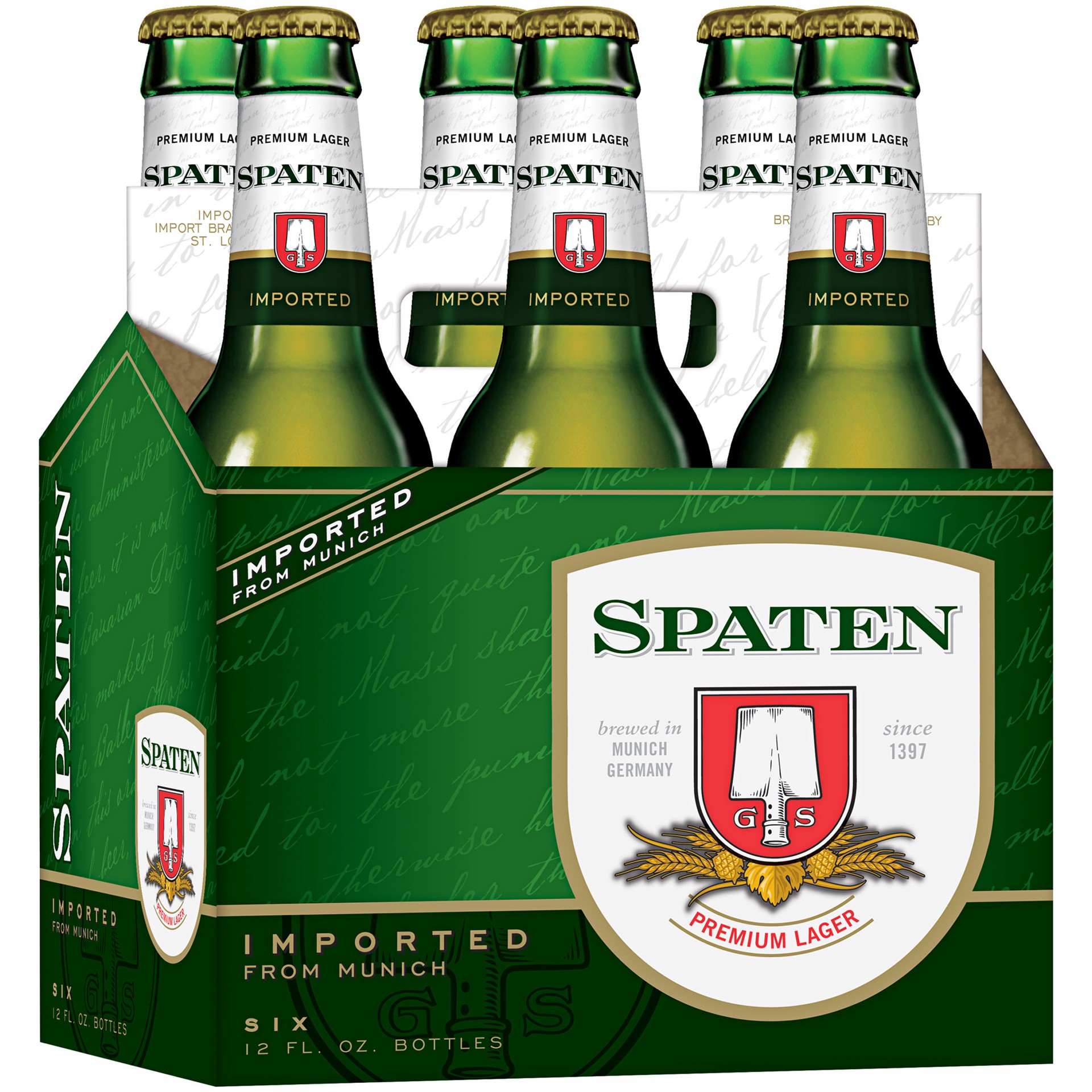 slide 1 of 3, Spaten Premium Pilsner, 6 Pack 12 FL OZ Bottles, 6 ct; 12 oz