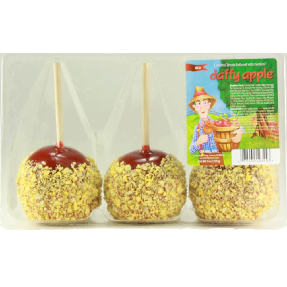 slide 1 of 1, Daffy Red Candy Crunch Apples, 3 ct