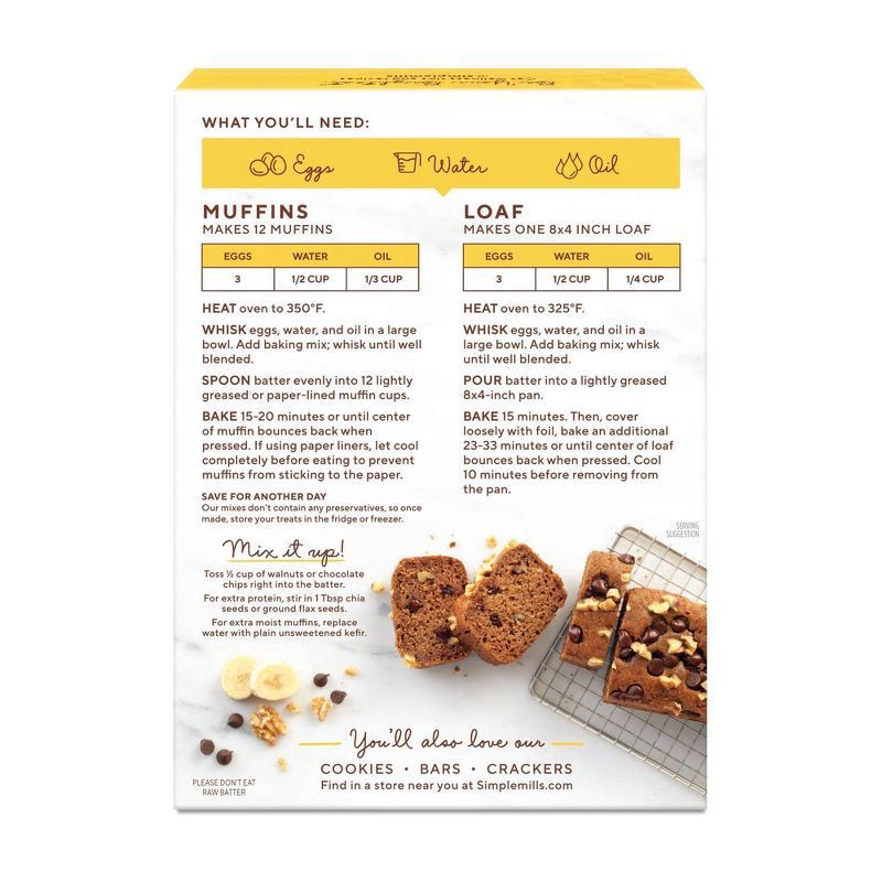 slide 2 of 6, Simple Mills Almond Flour Banana Muffin & Bread Baking Mix 9.0 oz, 9 oz