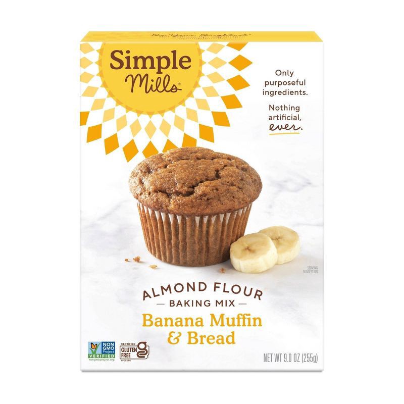 slide 1 of 6, Simple Mills Almond Flour Banana Muffin & Bread Baking Mix 9.0 oz, 9 oz