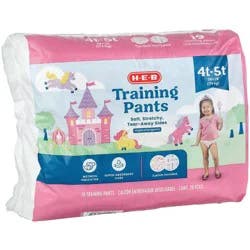 H-E-B Training Pants for Girls, 4T - 5T (38+ lb)