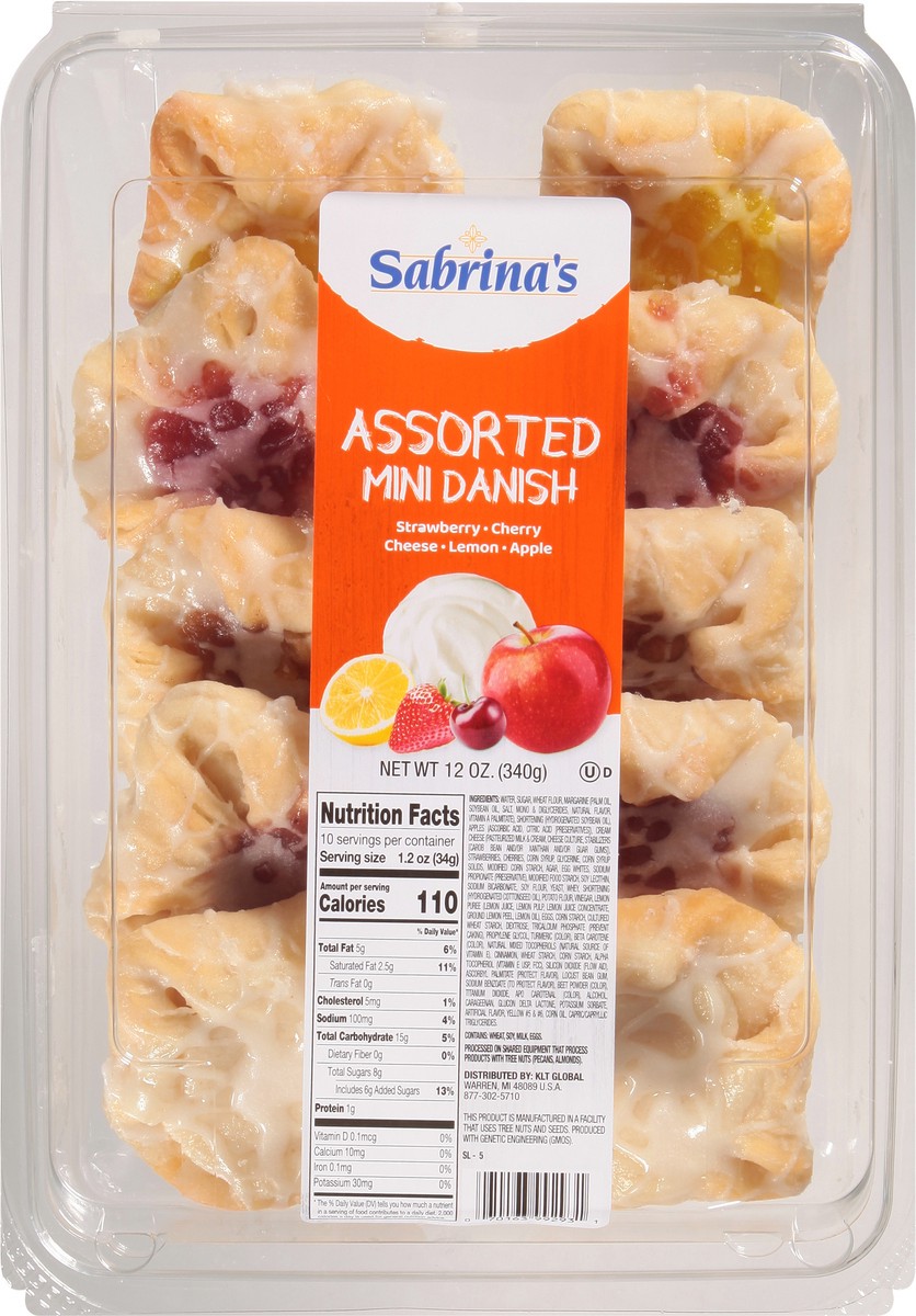 slide 12 of 14, Sabrina's Mini Assorted Danish 12 oz, 12 oz