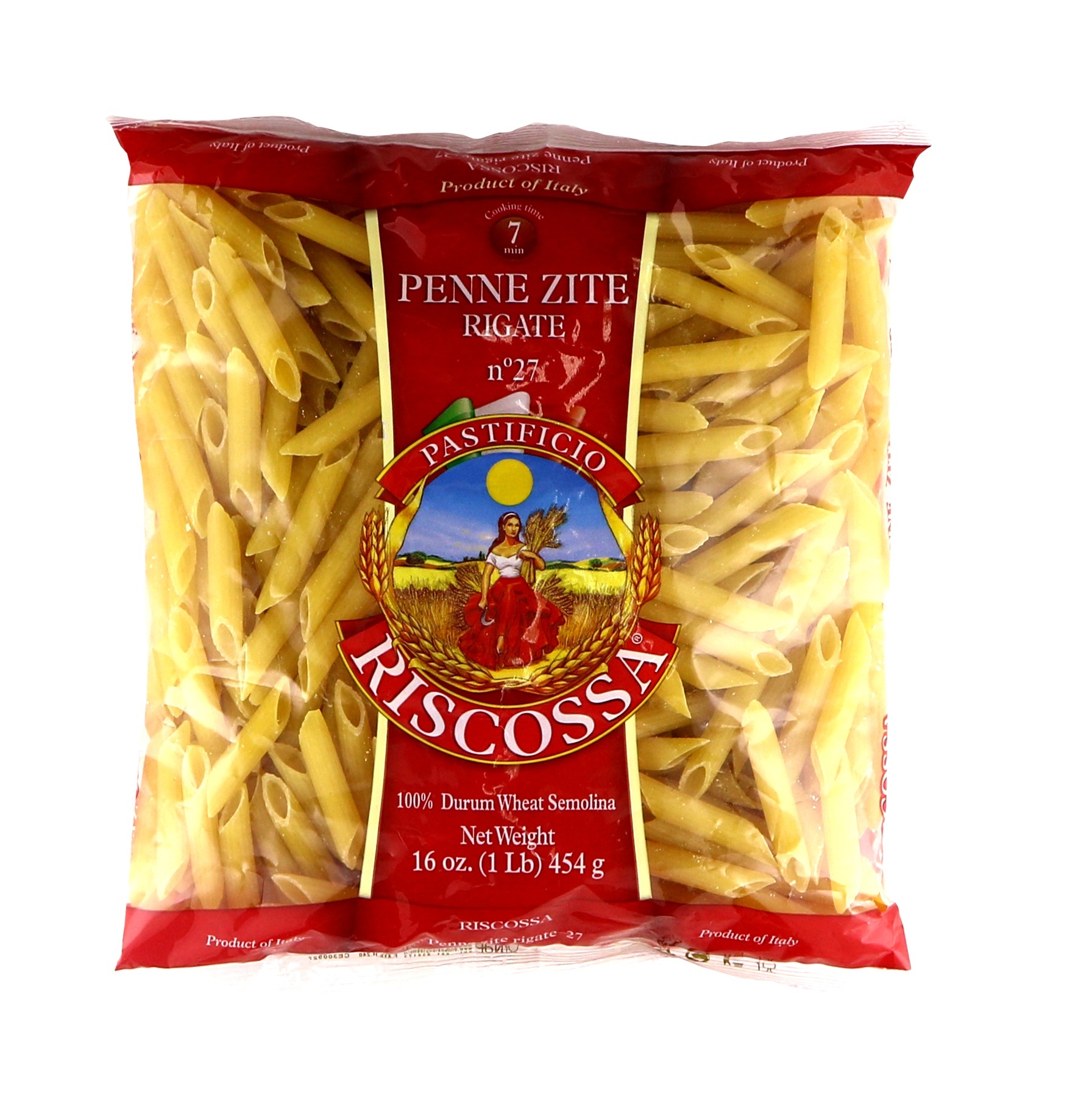 slide 1 of 1, Riscossa Pasta Penne Rigate, 16 oz