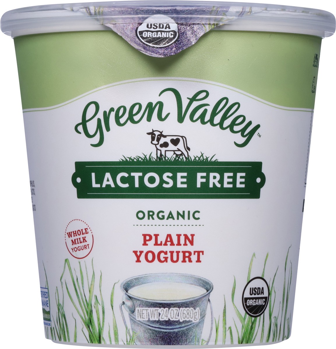 slide 9 of 9, Green Valley Organics Lactose Free Organic Plain Yogurt 24 oz, 24 oz