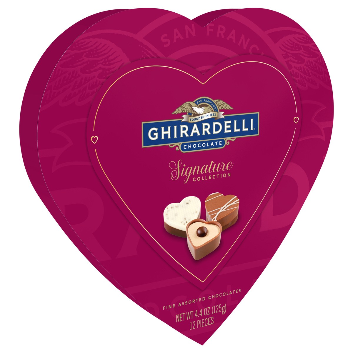 slide 2 of 9, Ghirardelli Valentine's Sweethearts Heart Shaped Box Gift, 4.4 oz