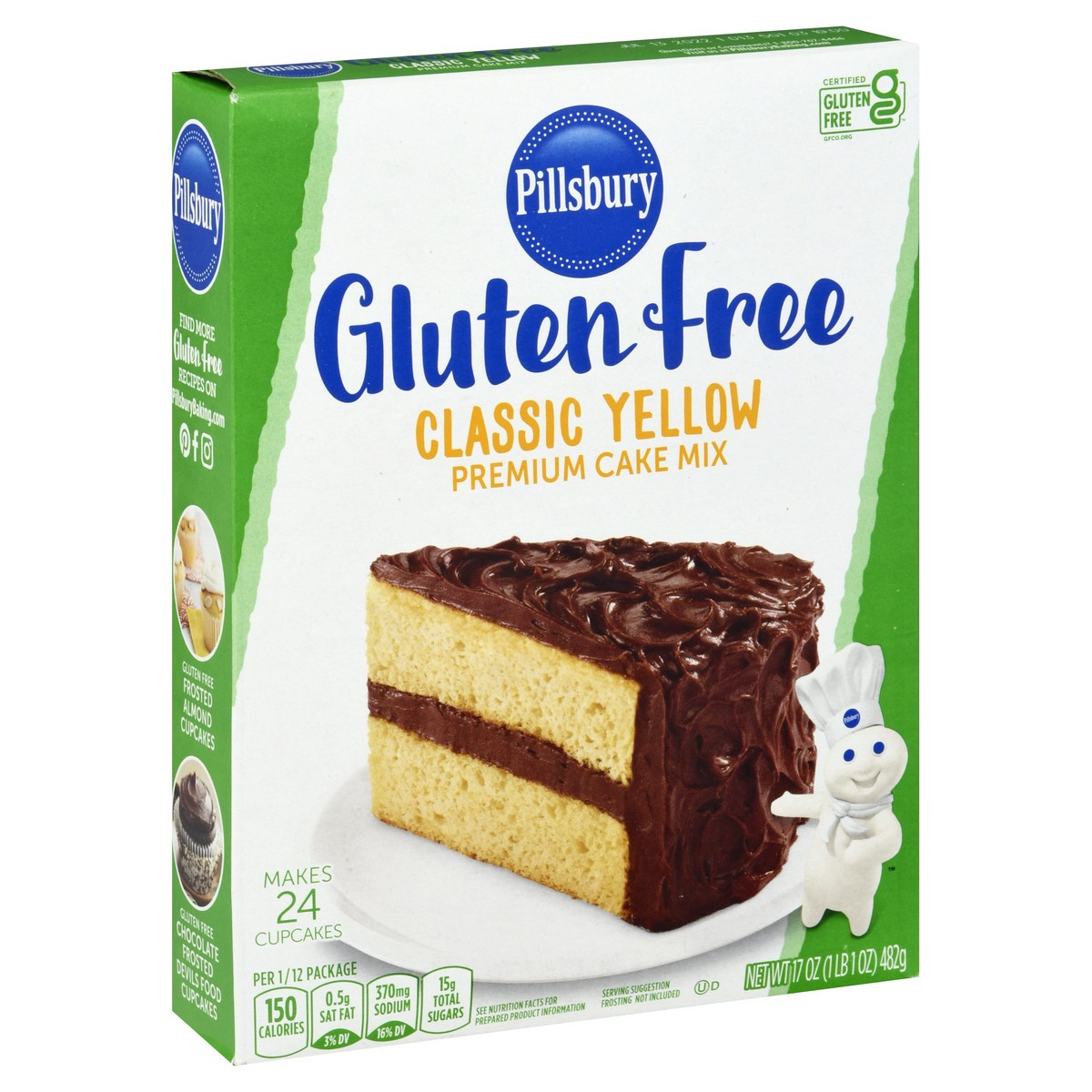 slide 3 of 9, Pillsbury Premium Classic Yellow Cake Mix 17 oz, 1 ct