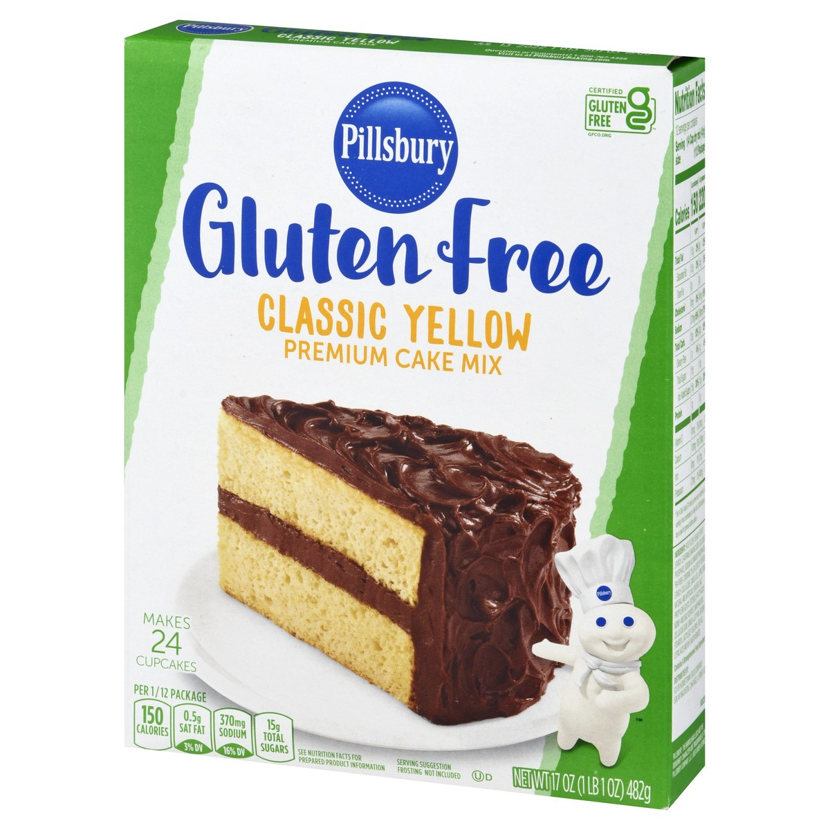 slide 2 of 9, Pillsbury Premium Classic Yellow Cake Mix 17 oz, 1 ct