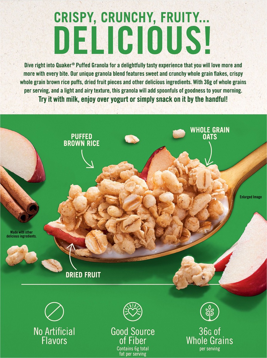 slide 3 of 10, Quaker Granola, 17 oz