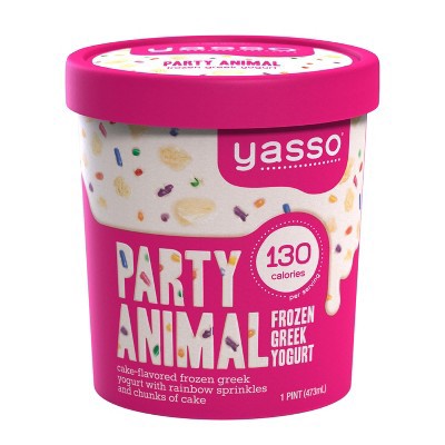 slide 1 of 3, Yasso Party Animal Frozen Greek Yogurt, 1 pint