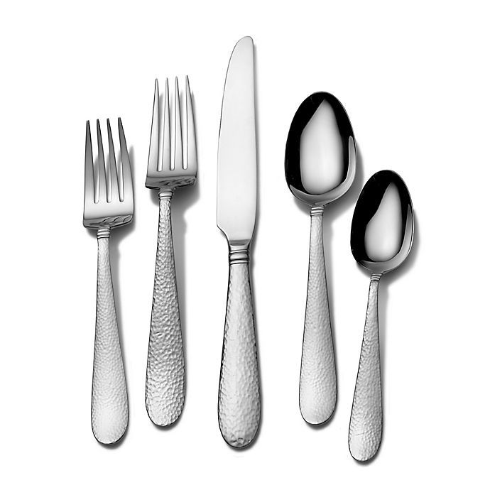 slide 1 of 1, Gourmet Basics by Mikasa Ellyson Flatware Set, 65 ct