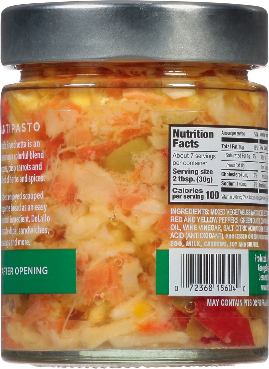 slide 3 of 9, DeLallo Garden Vegetable Bruschetta 7.05 oz, 7.05 oz