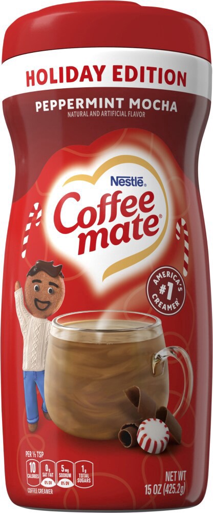slide 4 of 4, Nestle® Coffee Mate® Peppermint Mocha Non-Dairy Creamer - 15 oz, 15 oz
