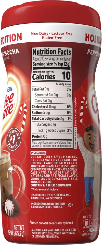 slide 3 of 4, Nestle® Coffee Mate® Peppermint Mocha Non-Dairy Creamer - 15 oz, 15 oz