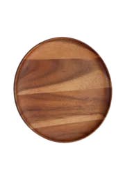 Dash of That Acacia Wood Round Plate