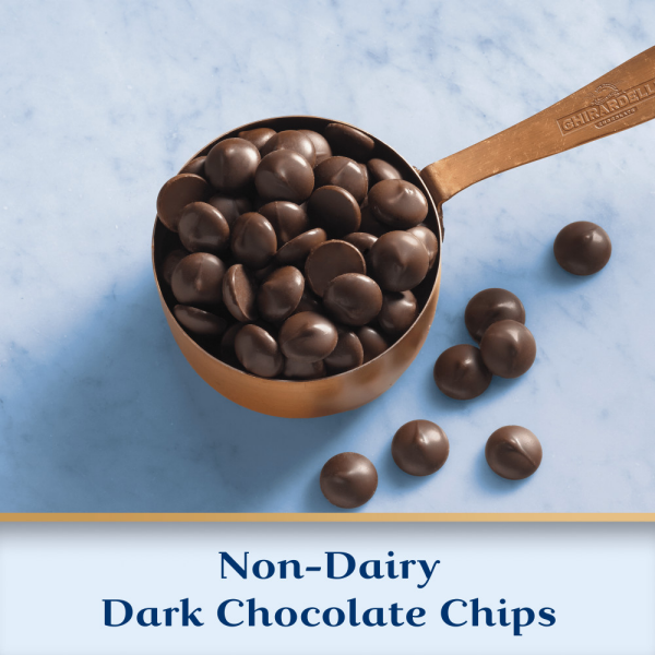 slide 9 of 13, GHIRARDELLI Non-Dairy Dark Chocolate Chips for Baking, Premium Baking Chips, 10 oz