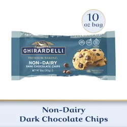 GHIRARDELLI Non-Dairy Dark Chocolate Chips for Baking, Premium Baking Chips