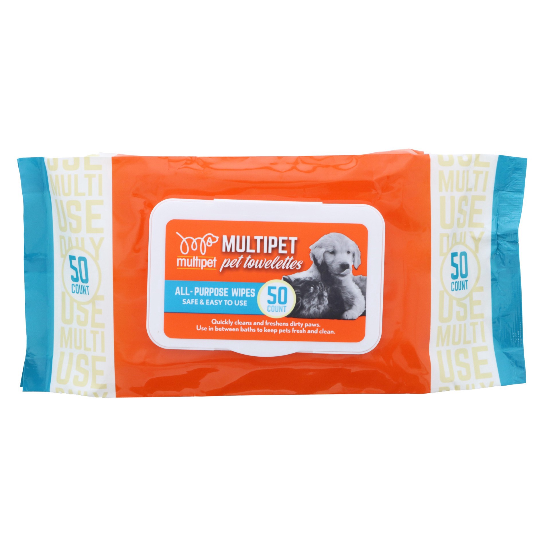slide 1 of 1, MultiPet Pet Towelettes All-Purpose Wipes, 1 ct