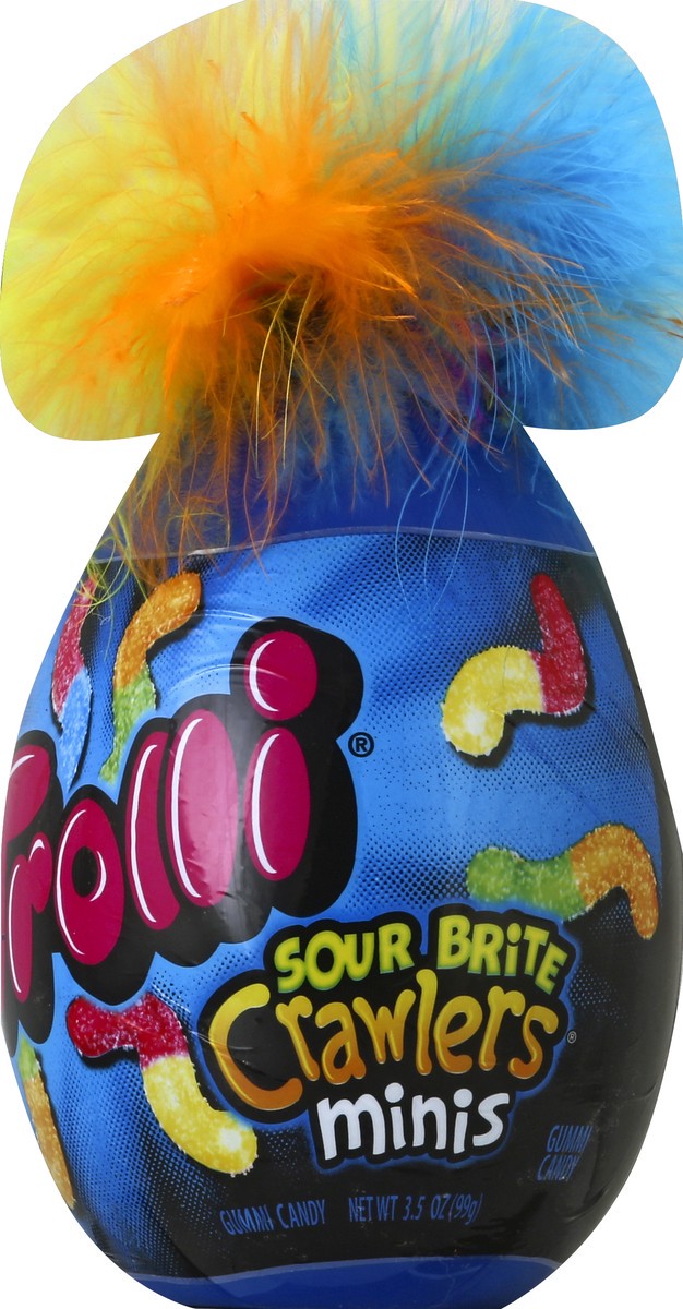 slide 2 of 2, Trolli Sour Brite Crawler Minis Filled Crazy Hair Egg, 3.5 oz