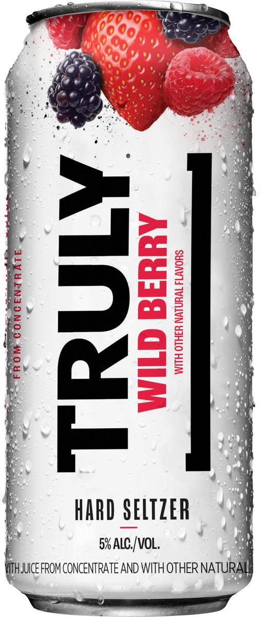 slide 3 of 10, TRULY Hard Seltzer Wild Berry (16 fl. oz. Can), 16 oz