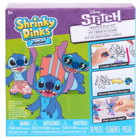 slide 1 of 3, Just Play Shrinky Dinks Disney Stitch Create & Play Kit, 8.5 in x 11 in x 1.5 in