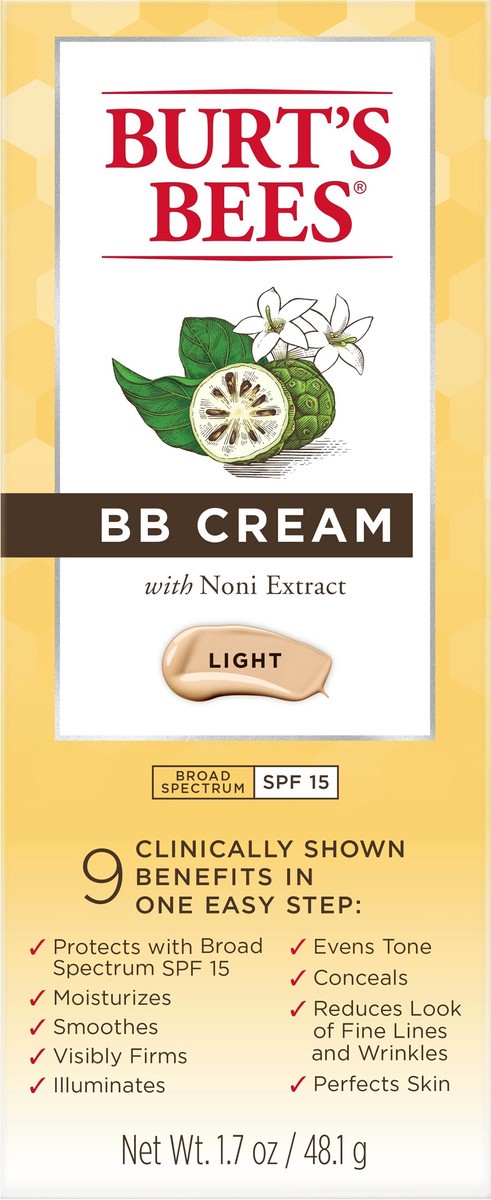 slide 1 of 16, Burt's Bees SPF 15 Light BB Cream with Noni Extract 1.7 oz, 1.7 oz