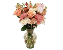 Bloom Haus Vanderpump Perfectly Peach Fresh Cut Flower Arrangement in Vase