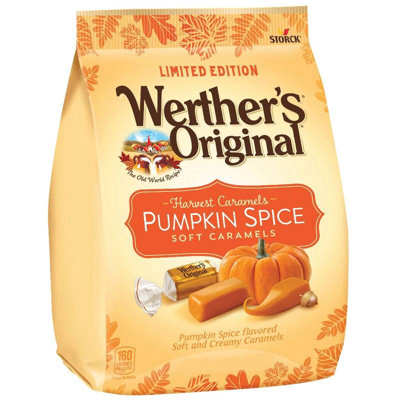 slide 3 of 6, Werther's Original Pumpkin Spice Soft Caramels 8.57 oz, 8.57 oz