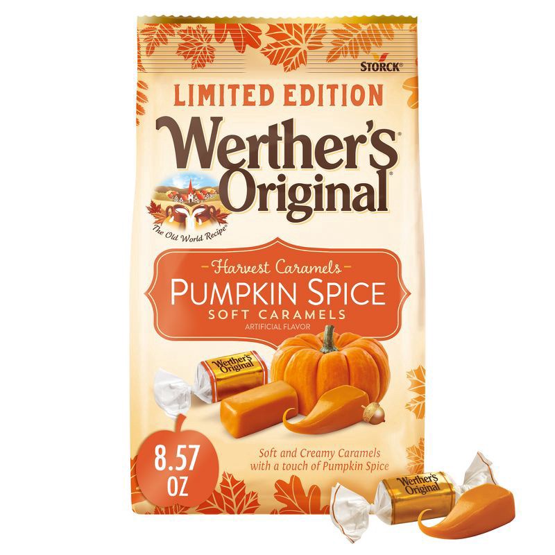 slide 1 of 6, Werther's Original Pumpkin Spice Soft Caramels 8.57 oz, 8.57 oz