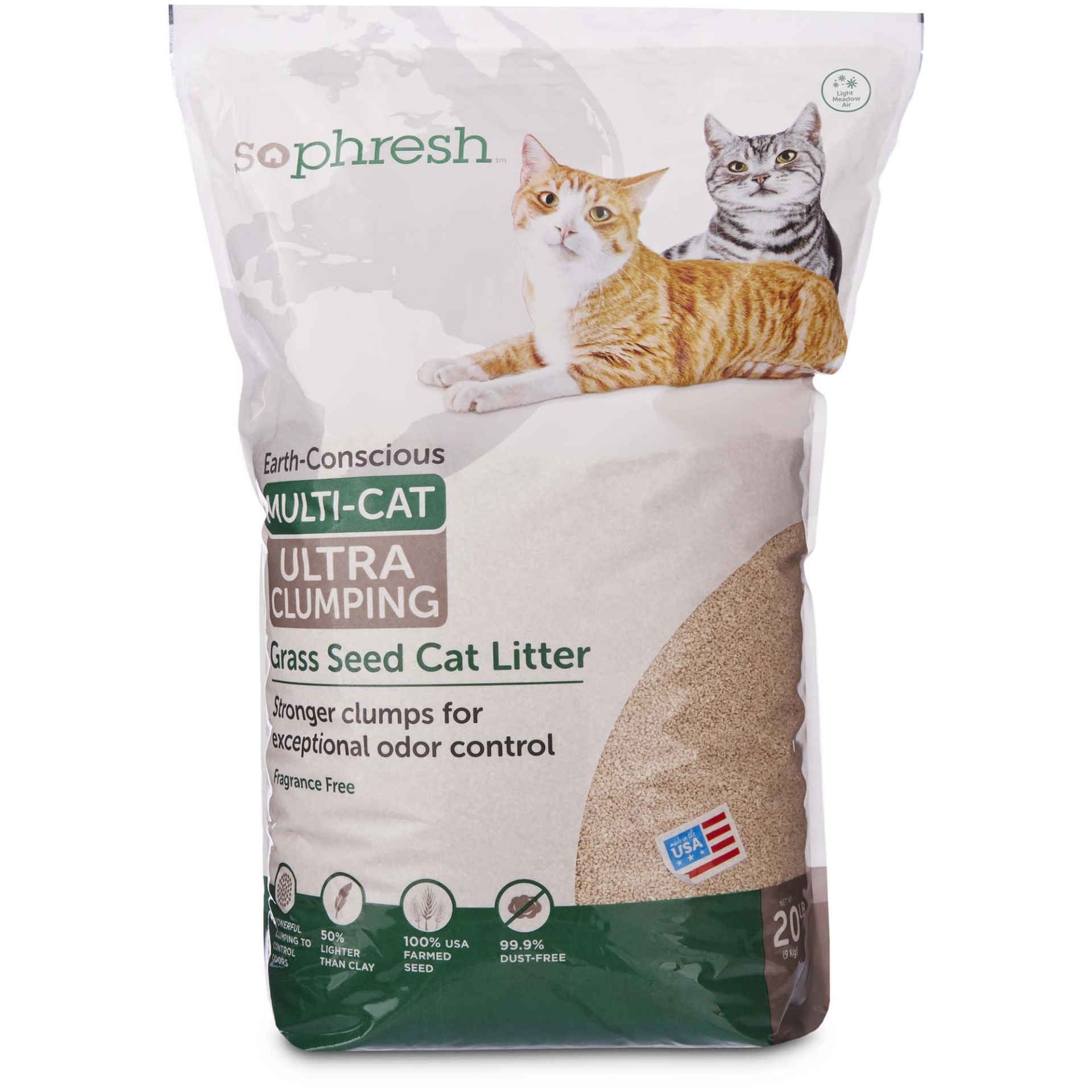 So Phresh Extreme Clumping Scented Grass Seed Cat Litter 20 lb Shipt