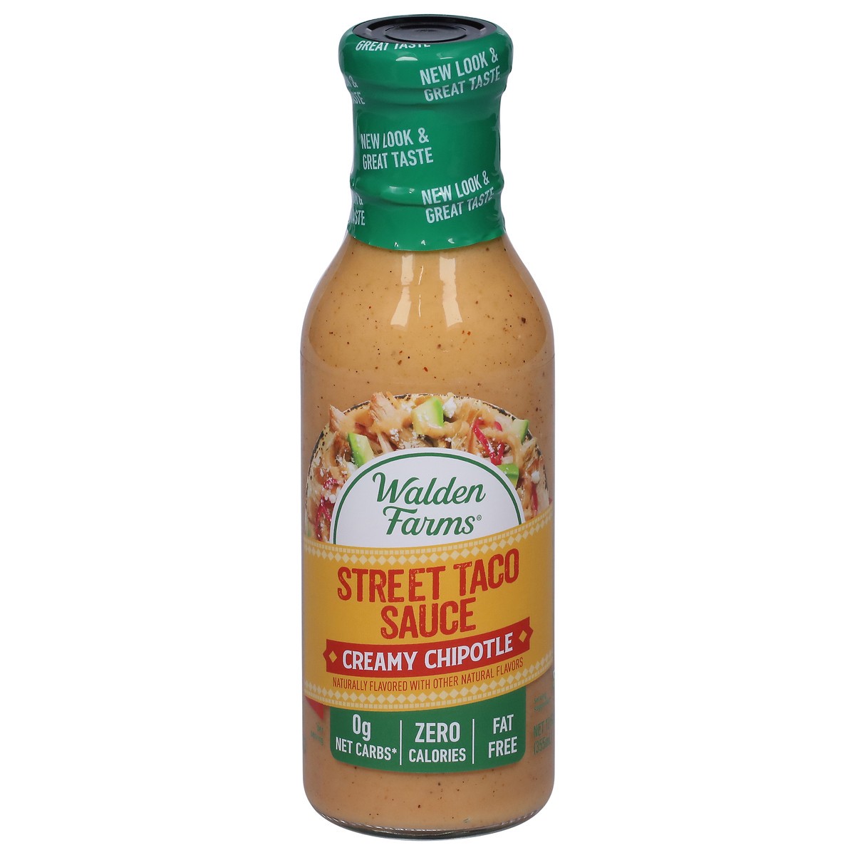 slide 1 of 9, Walden Farms Street Taco Sauce Creamy Chipotle, 12 fl oz
