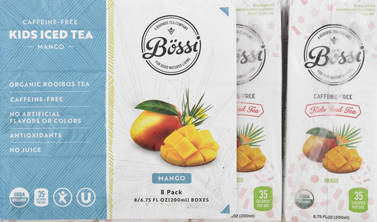 slide 10 of 13, Bossi Caffeine Free Kids 8 Pack Mango Iced Tea 8 ea - 8 ct, 8 ct