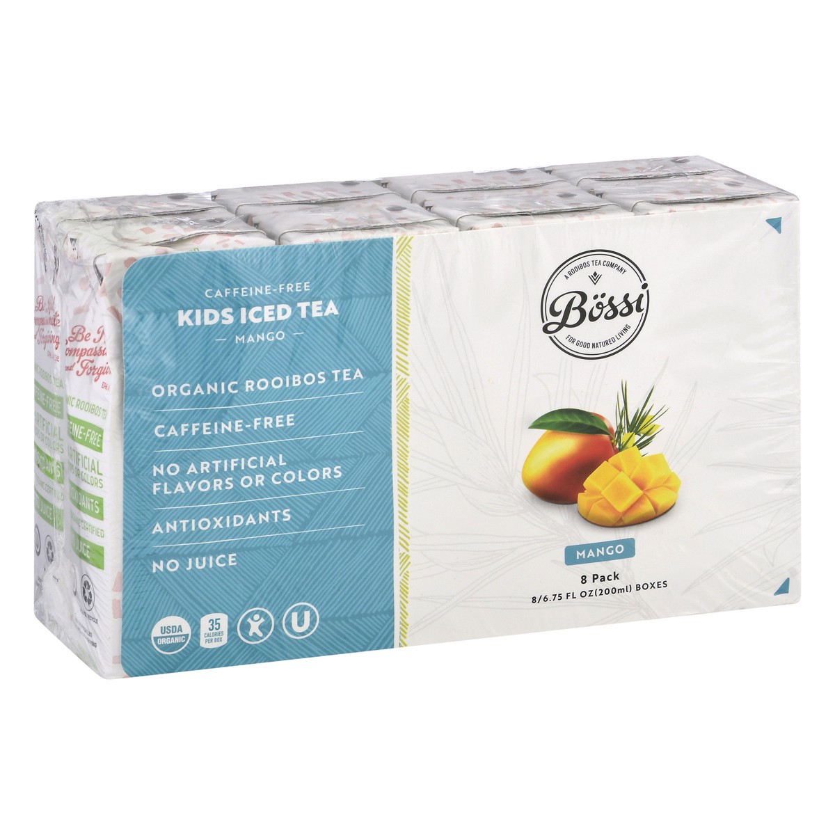 slide 8 of 13, Bossi Caffeine Free Kids 8 Pack Mango Iced Tea 8 ea - 8 ct, 8 ct