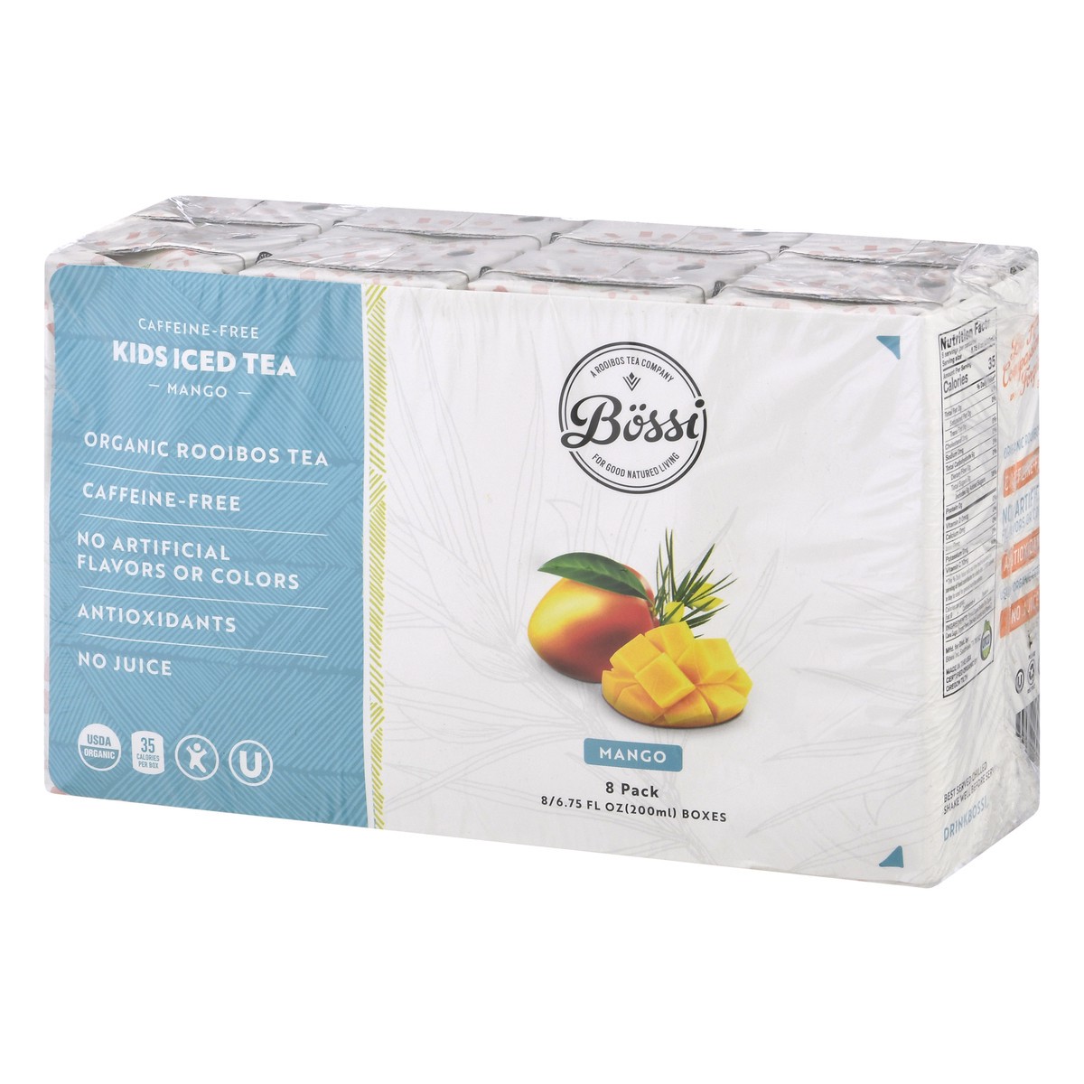 slide 2 of 13, Bossi Caffeine Free Kids 8 Pack Mango Iced Tea 8 ea - 8 ct, 8 ct