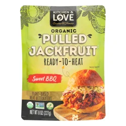 Kitchen & Love Pulled Jackfruit Sweet BBQ Organic