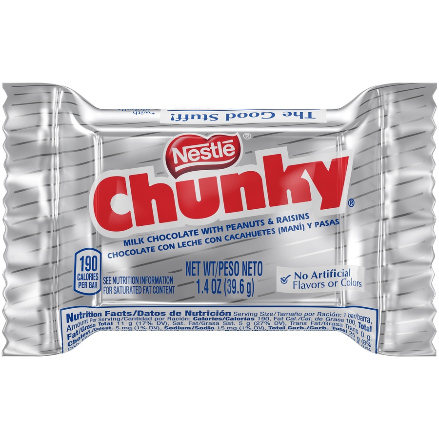 slide 1 of 6, Nestlé Chunky Candy Bar, 1.4 oz