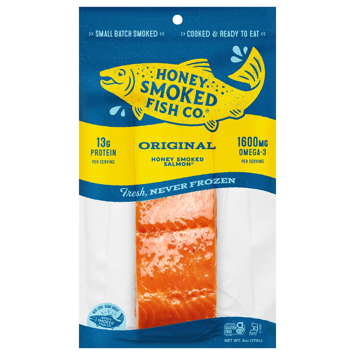 slide 1 of 8, Honey Smoked Fish Co. Honey Smoked Salmon Original - 6 oz, 6 oz