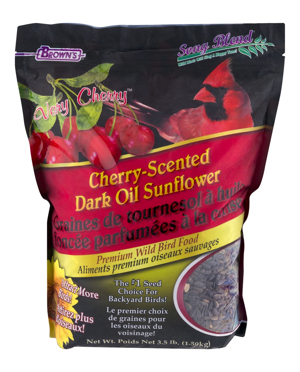 slide 1 of 1, Brown's Premium Wild Very Cherry Cherry-Scented Dark Oil Sunflower Bird Food 3.5 lb, 3.5 lb