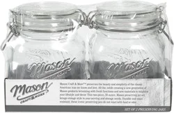 Mason Craft & More Glass Pantry Jar - 2 pk