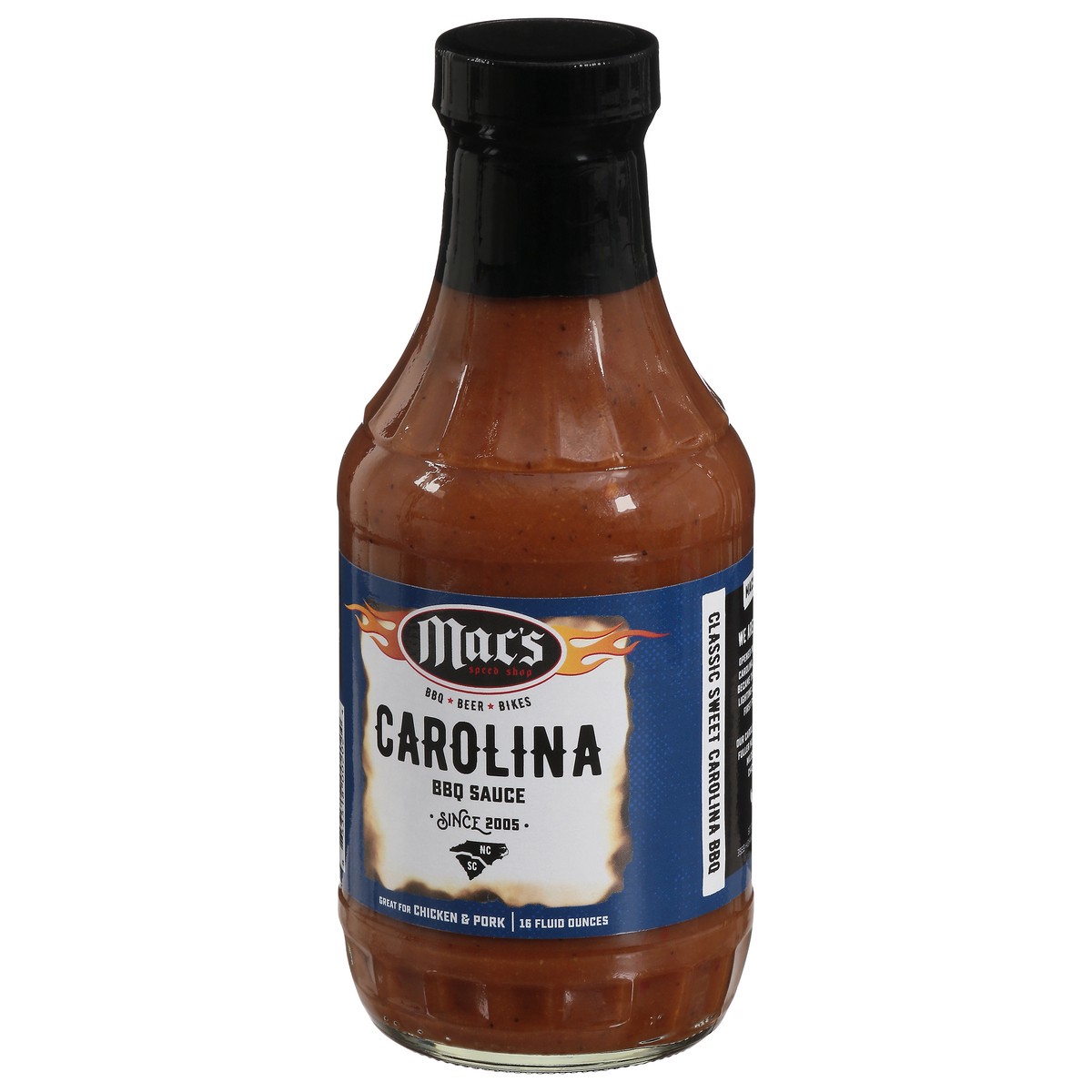 slide 7 of 9, Mac's Carolina BBQ Sauce 16 fl oz, 16 fl oz