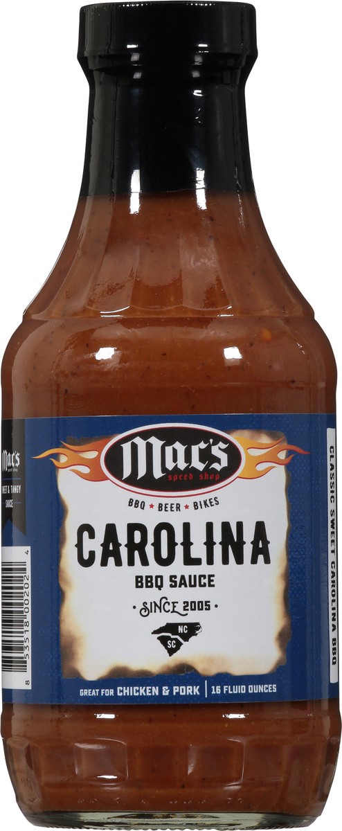 slide 8 of 9, Mac's Carolina BBQ Sauce 16 fl oz, 16 fl oz