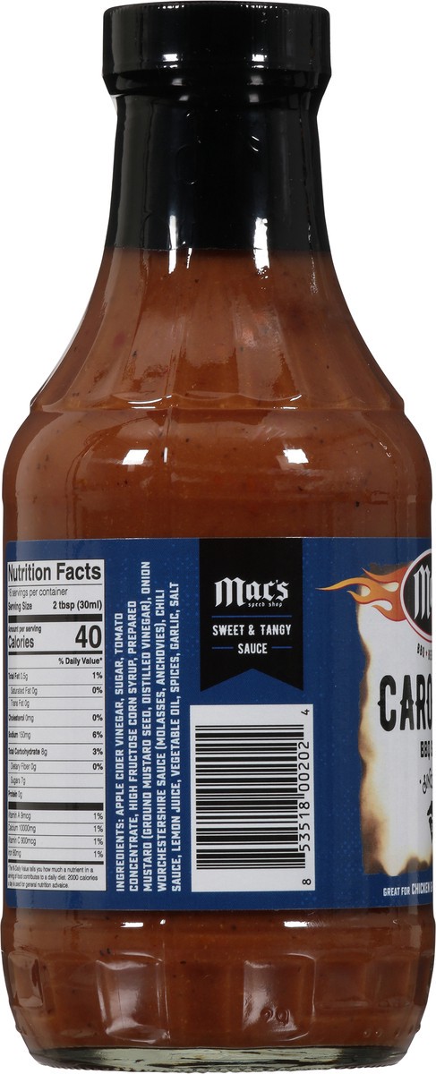 slide 9 of 9, Mac's Carolina BBQ Sauce 16 fl oz, 16 fl oz