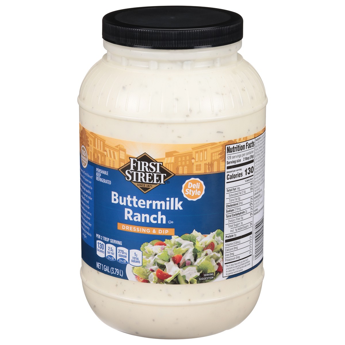slide 7 of 13, First Street Buttermilk Ranch Dressing, 1 gal