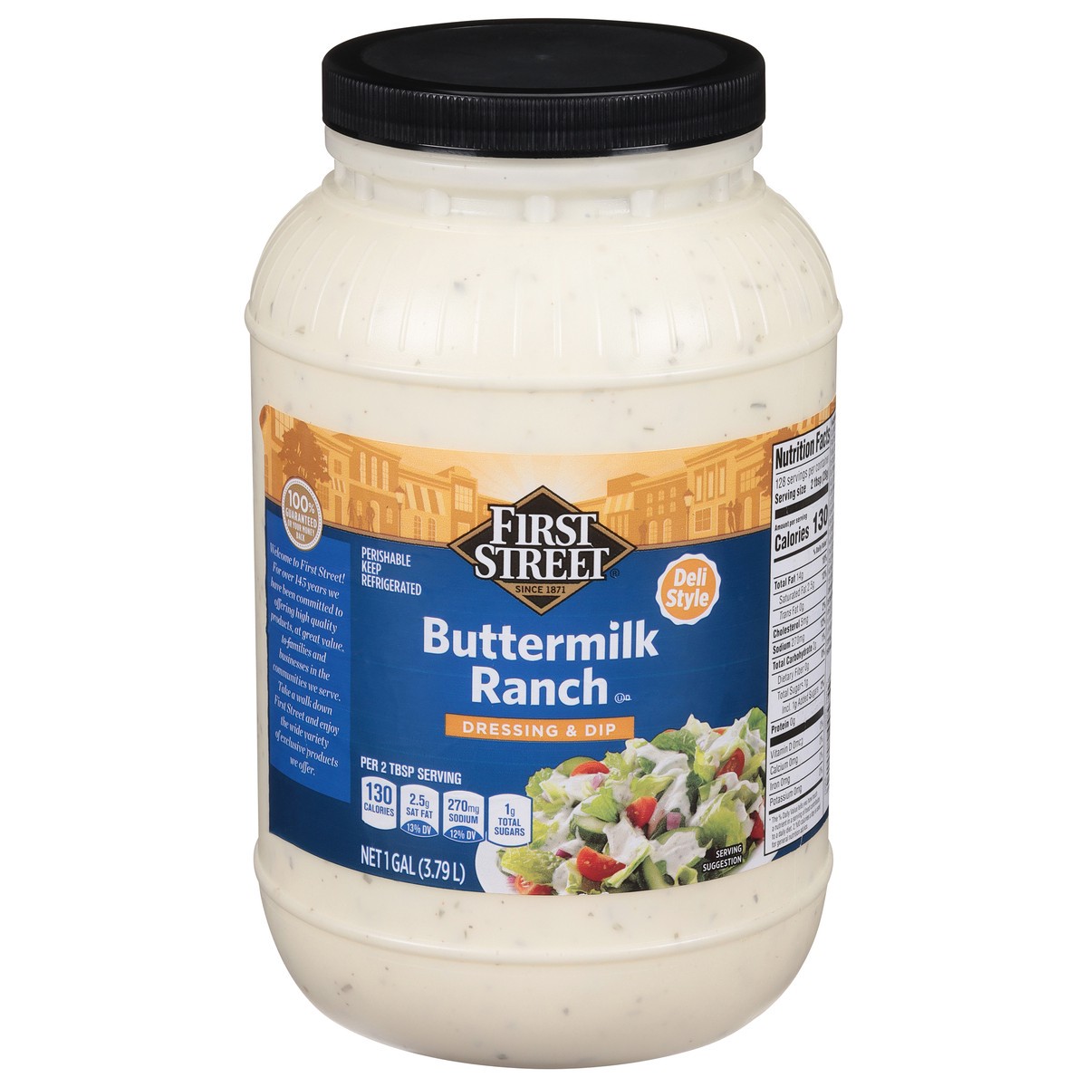 slide 5 of 13, First Street Buttermilk Ranch Dressing, 1 gal