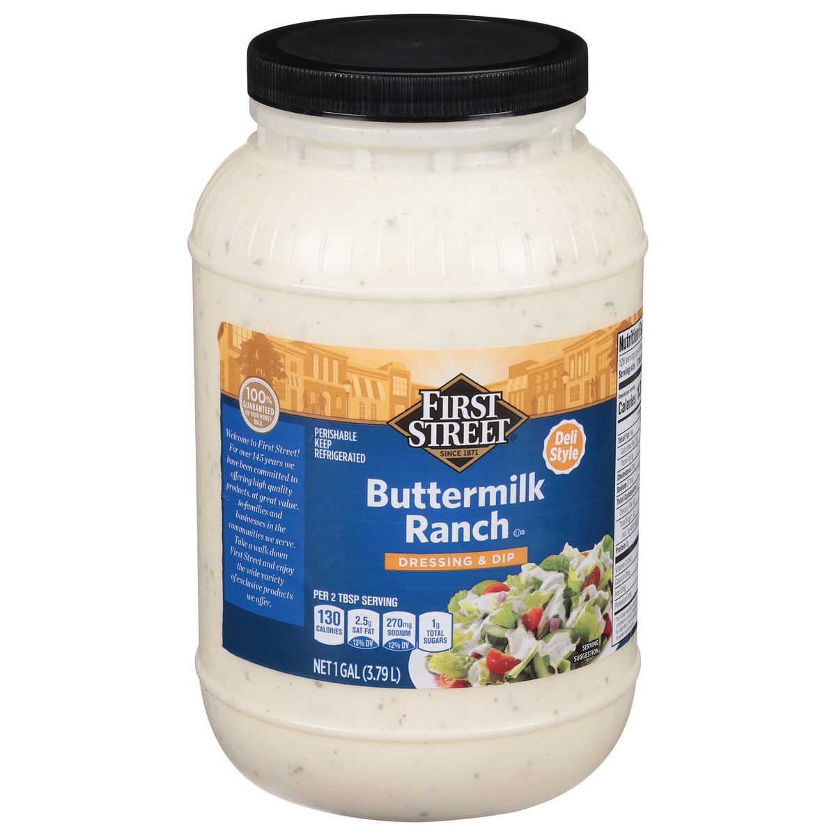 slide 6 of 13, First Street Buttermilk Ranch Dressing, 1 gal