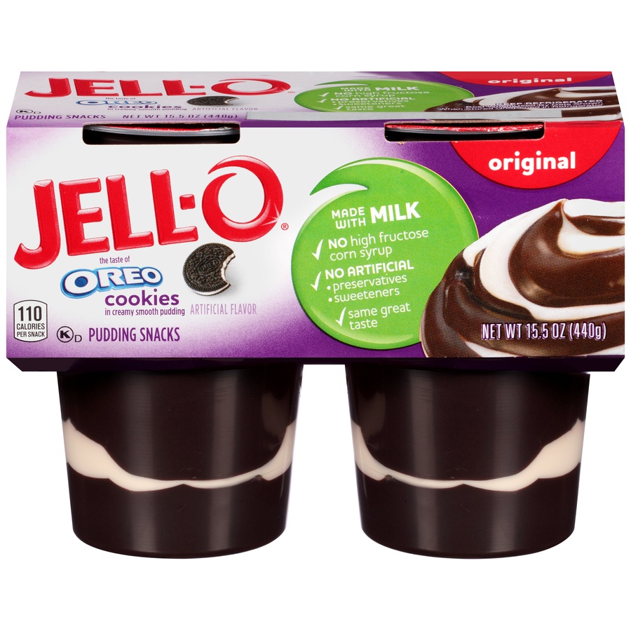 slide 1 of 1, Jell-O Pudding Snacks 4 ea, 4 ct