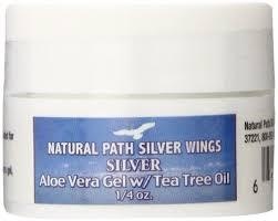 slide 1 of 1, Natural Path / Silver Wings Silver/Aloe/Tea Tree Gel, 1/4 oz