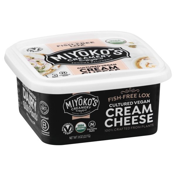slide 1 of 1, Miyoko's Creamery FIsh Free Lox Cultured Vegan Cream Cheese, 8 oz