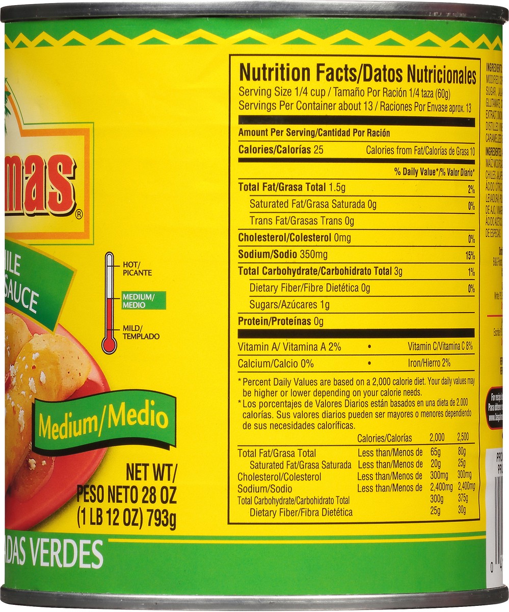slide 13 of 13, Las Palmas Medium Green Chile Enchilada Sauce, 28 oz, 28 oz